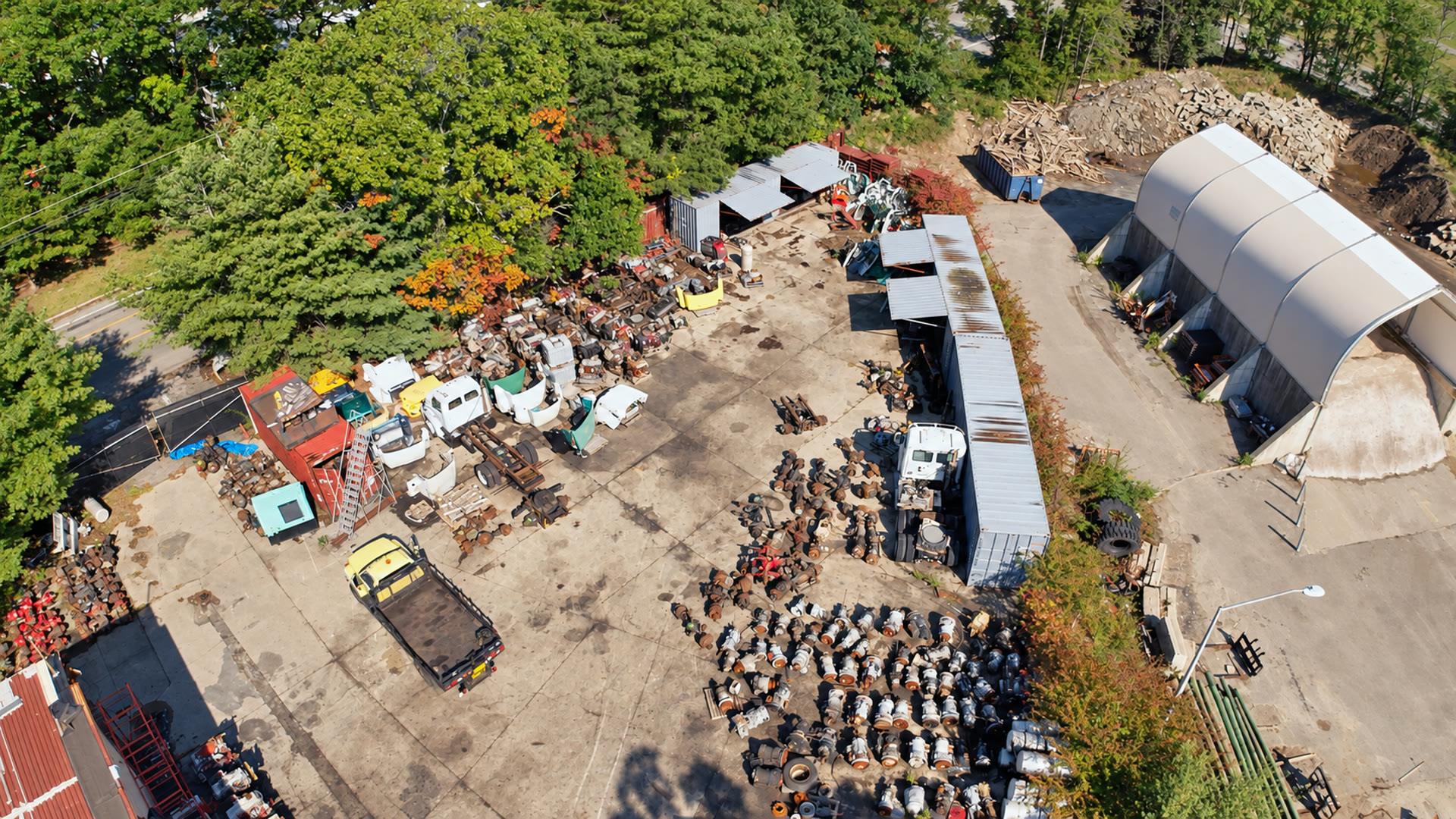 Rear equipment yard