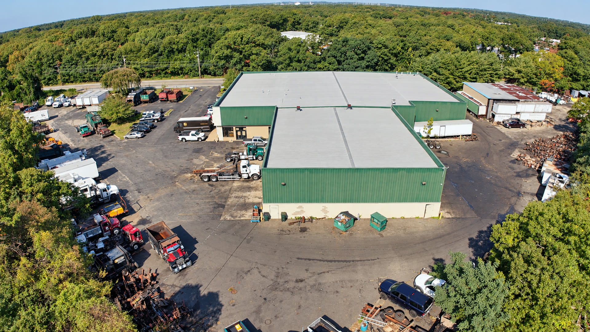 Rear building aerial view