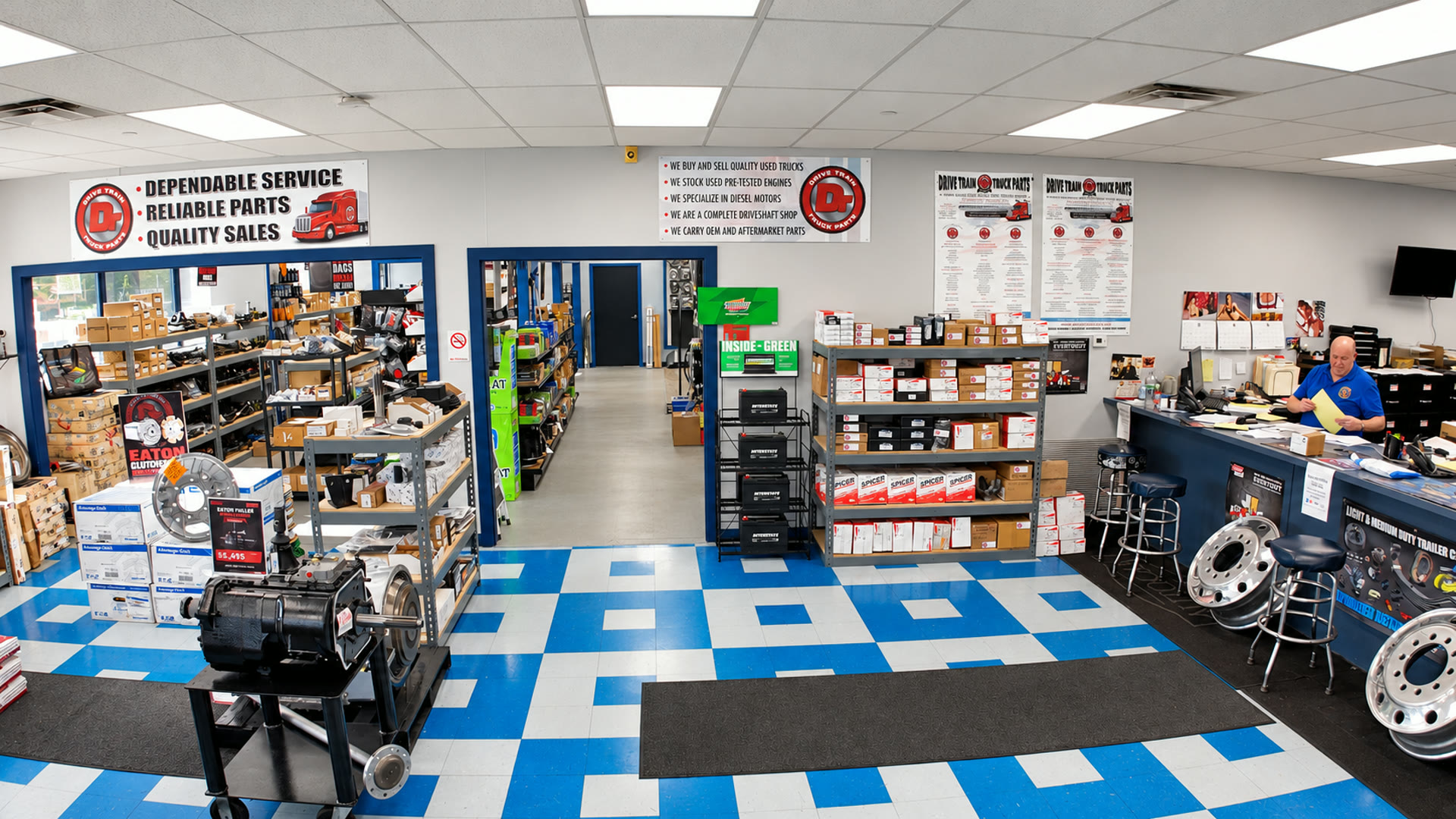 Retail showroom overview