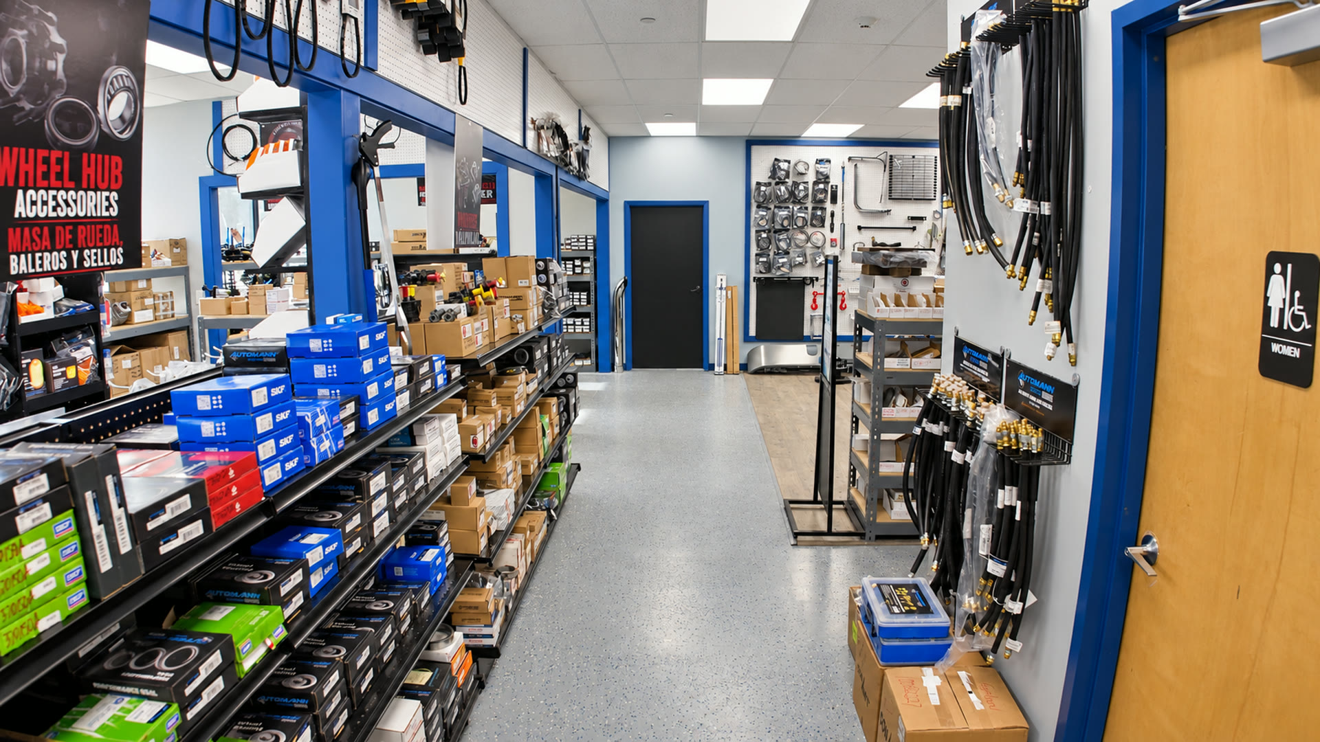 Retail parts aisle