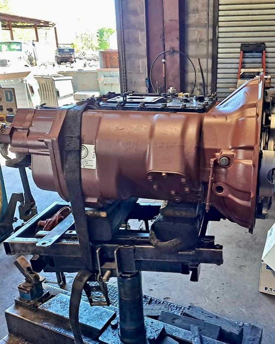 Transmission on the rebuild stand