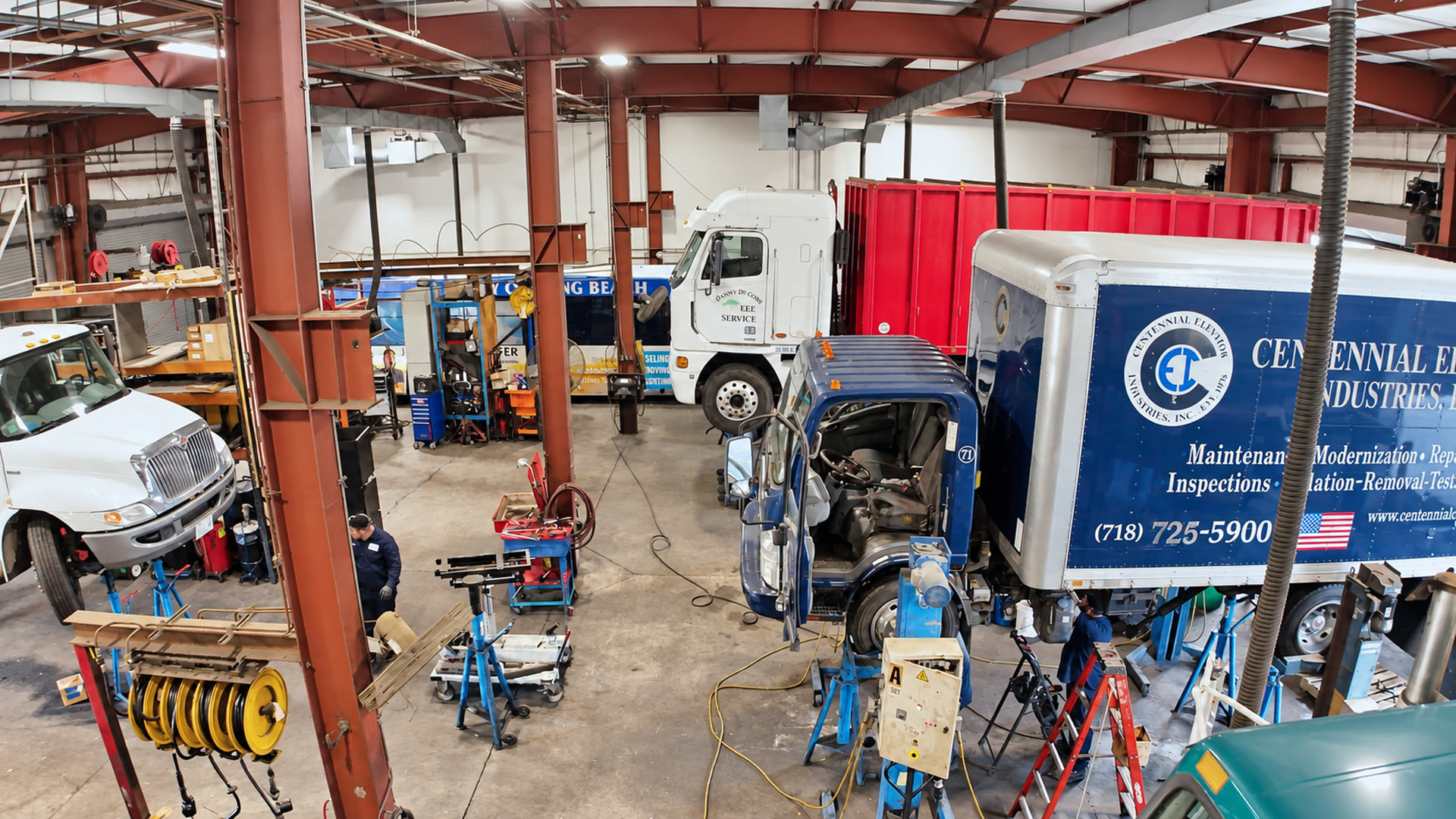 Active repair shop floor