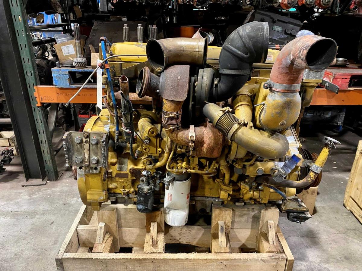 Caterpillar engine on a pallet